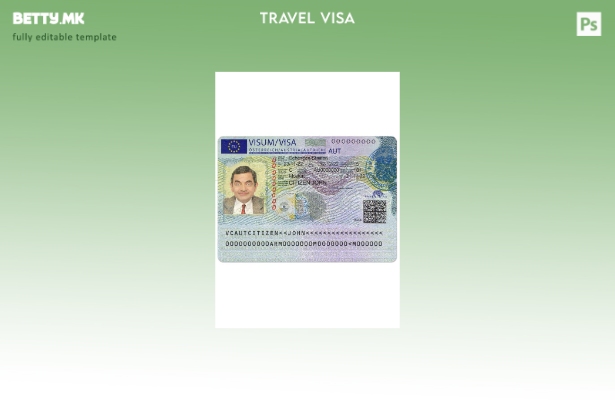 модерен стил Австрија Шенген виза од австриската амбасада ().